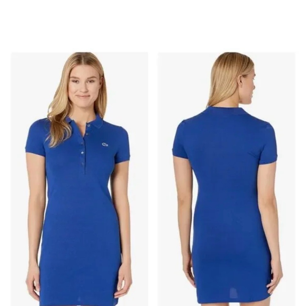 Lacoste Women's Vibrant Blue Mini Dress